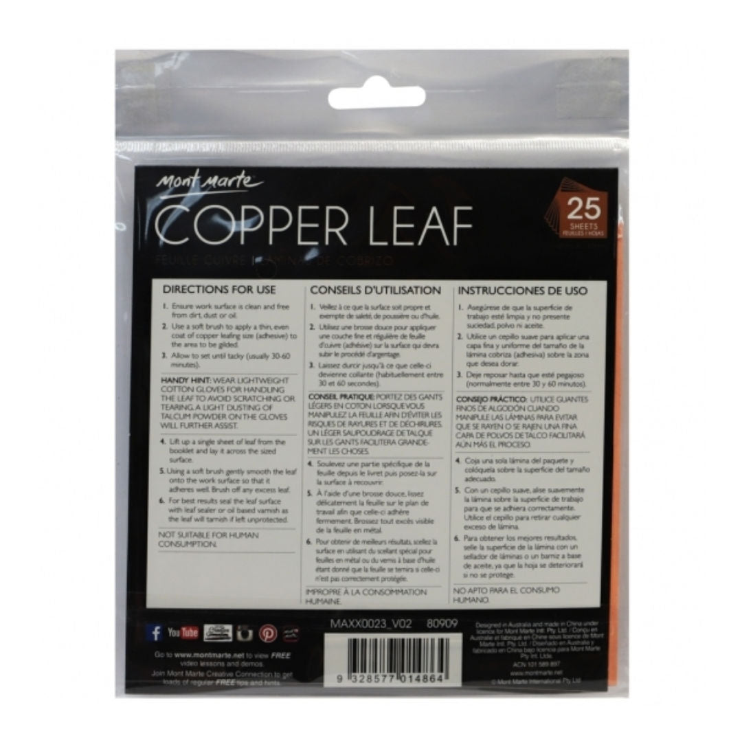 Mont Marte Imitation Leaf Signature, 14x14cm, 25 Sheets