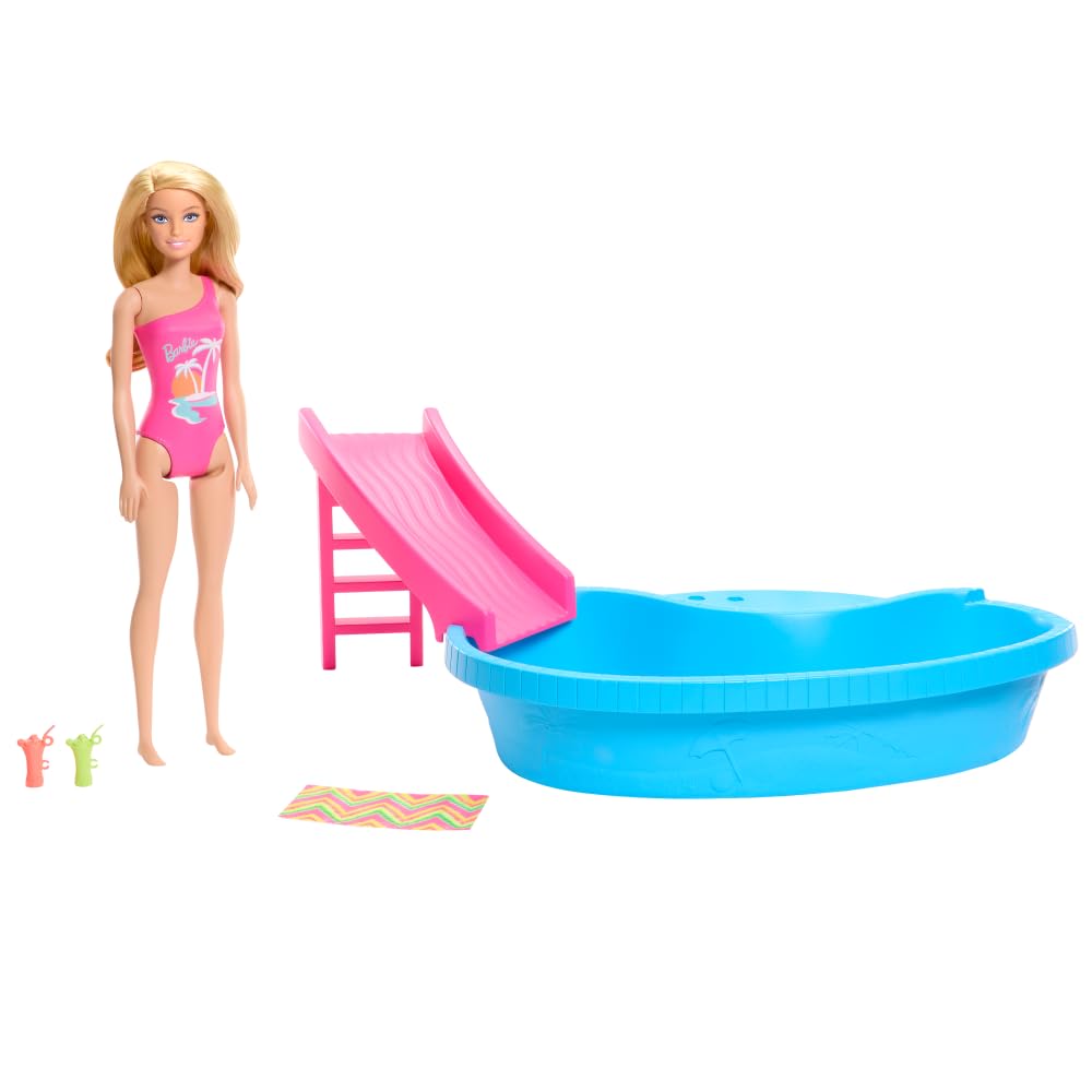 Barbie Doll & Pool Playset, 3+ Years