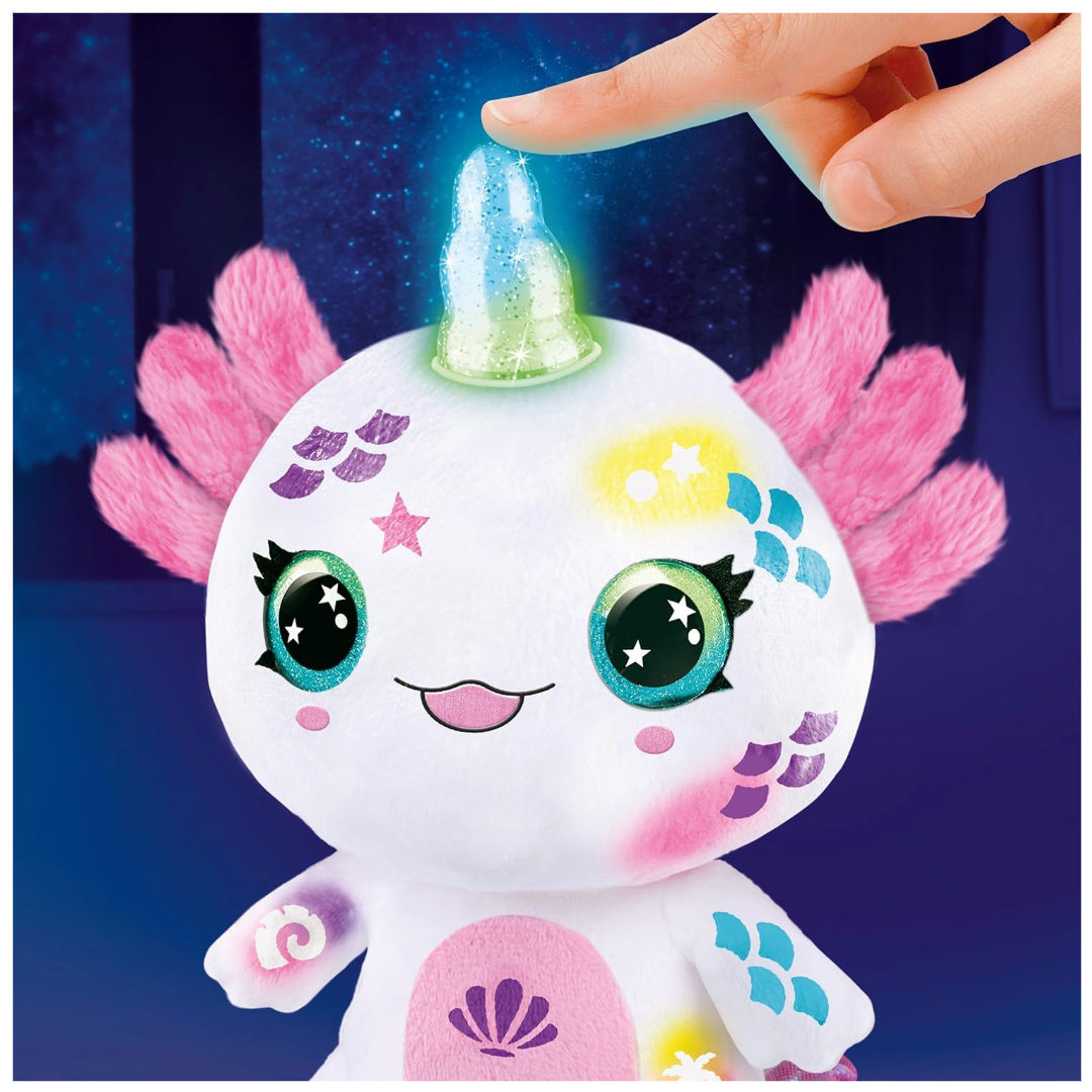 Canal Toys Airbrush Plush Axolotl Light-Up DIY Activity Kit