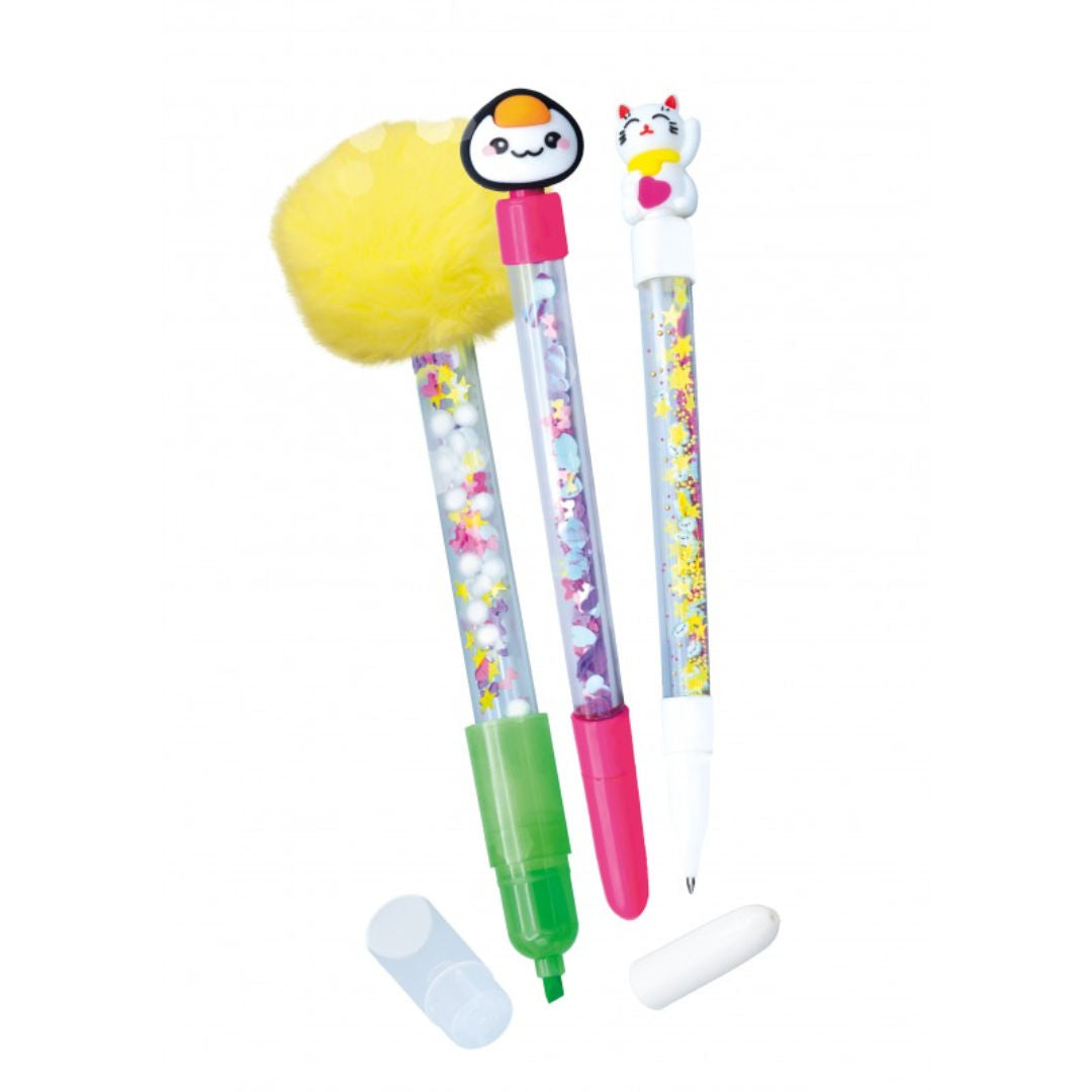Buki France 4 All Kids Kawaii Pen DIY Activity Kit, 6+ Years