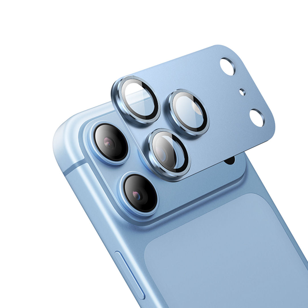 Hoco V16 Armor Metal Integrated Lens Glass for iPhone 18 Pro Max, 3D Full Coverage, Aluminum Alloy Protection