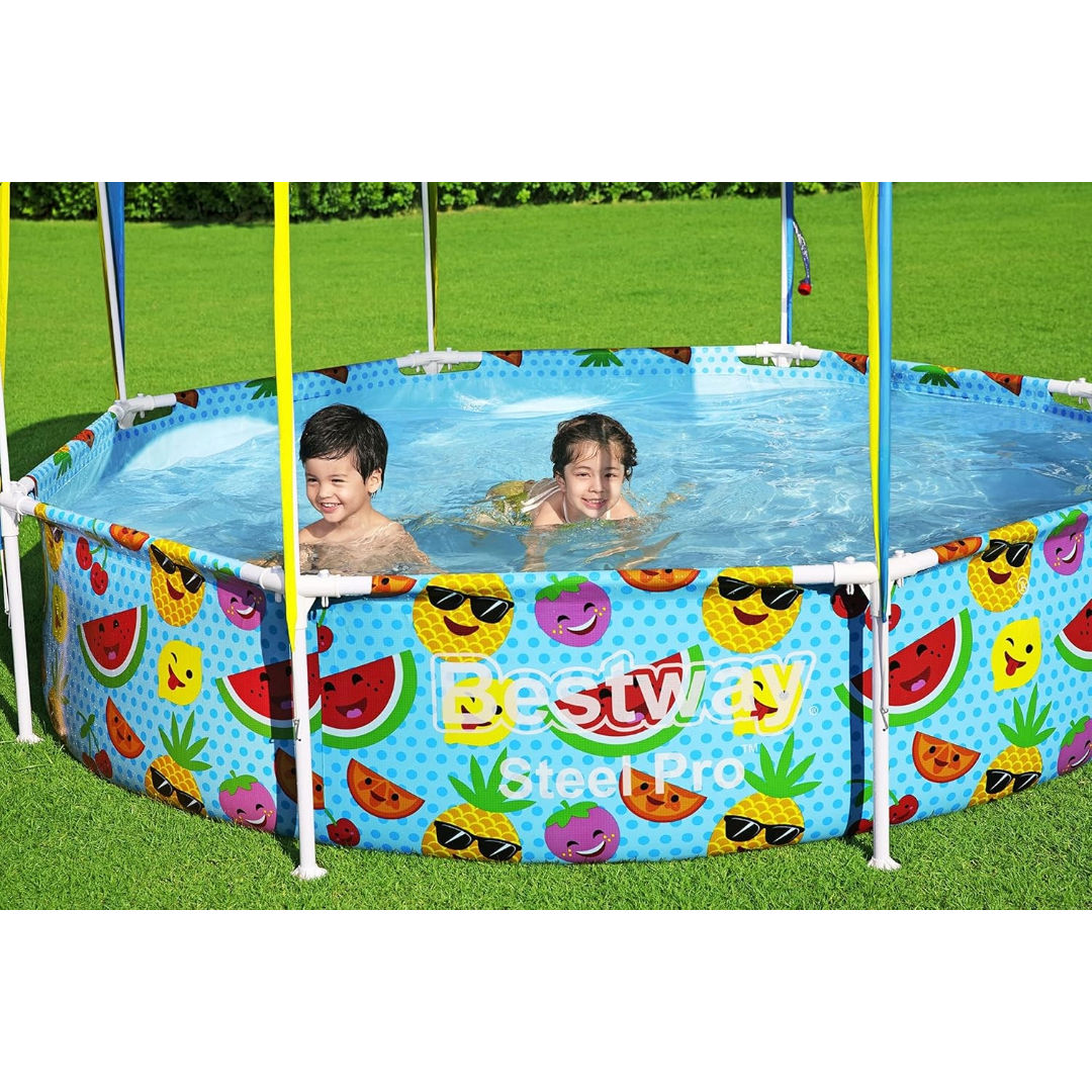 Bestway Steel Pro UV Careful Splash-in-Shade Pool, 244 x 51cm
