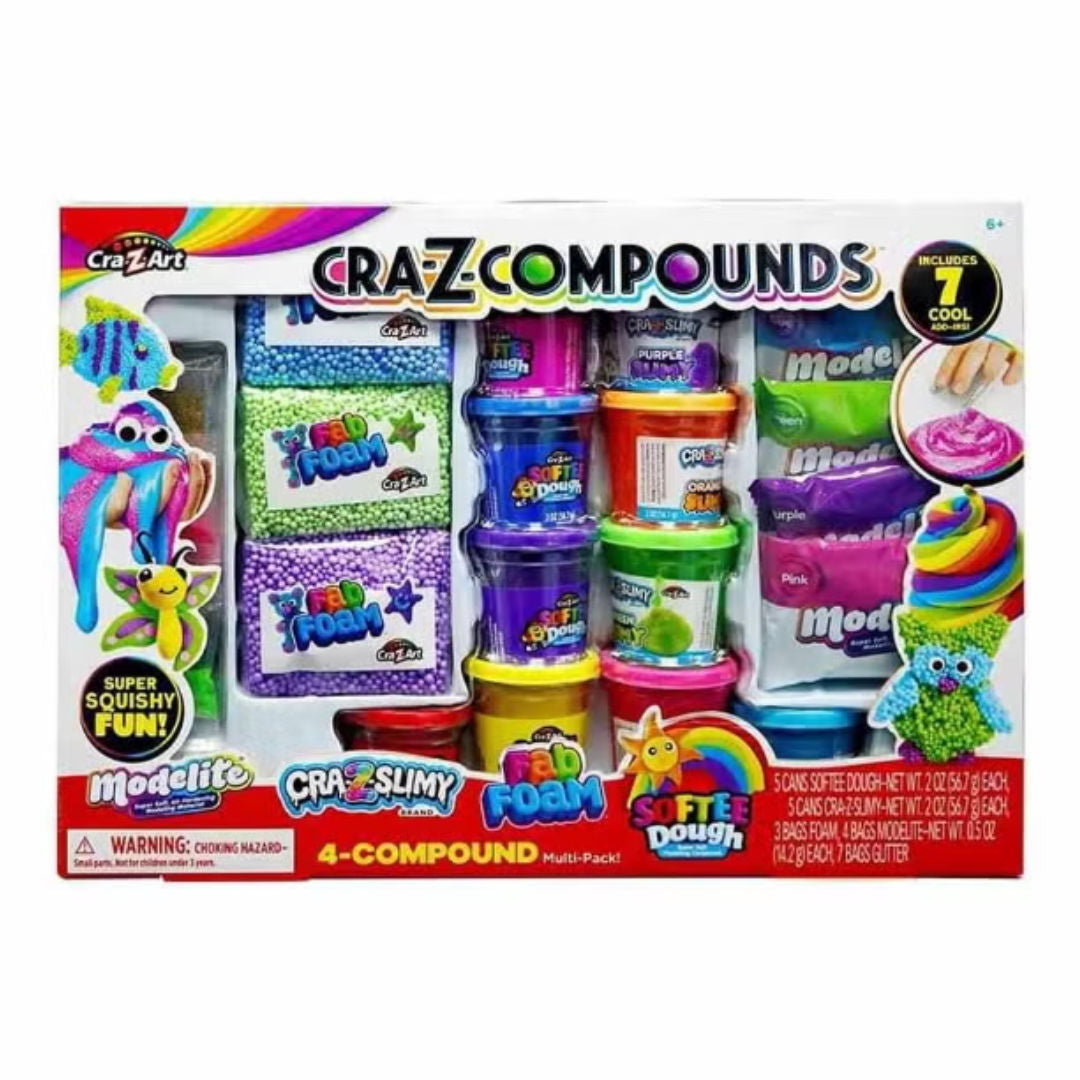Cra-Z-Art Cra-Z-COMPOUNDS, 4 COMPOUND Large Multi-Pack Playset