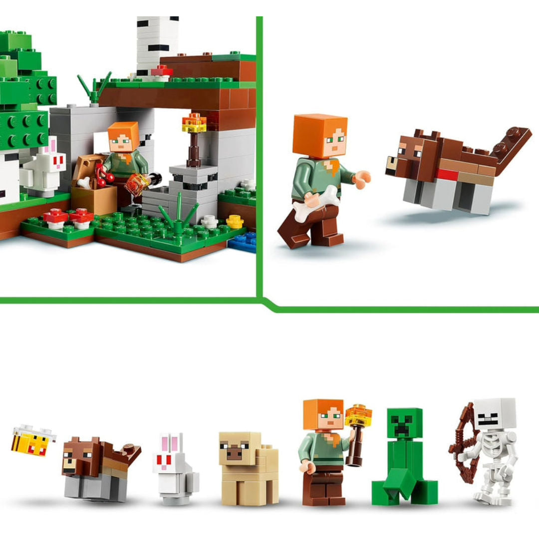LEGO Minecraft The First Night Adventure Building Set, 301 Pieces, For Age 8+ Years