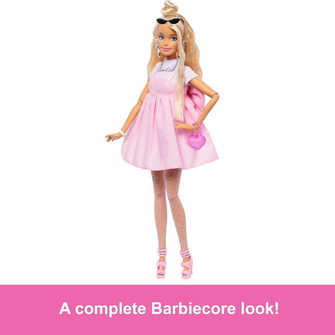 Barbie Deluxe Style Barbiecore Blonde Fashion Doll, 30.48cm, 4+ Years