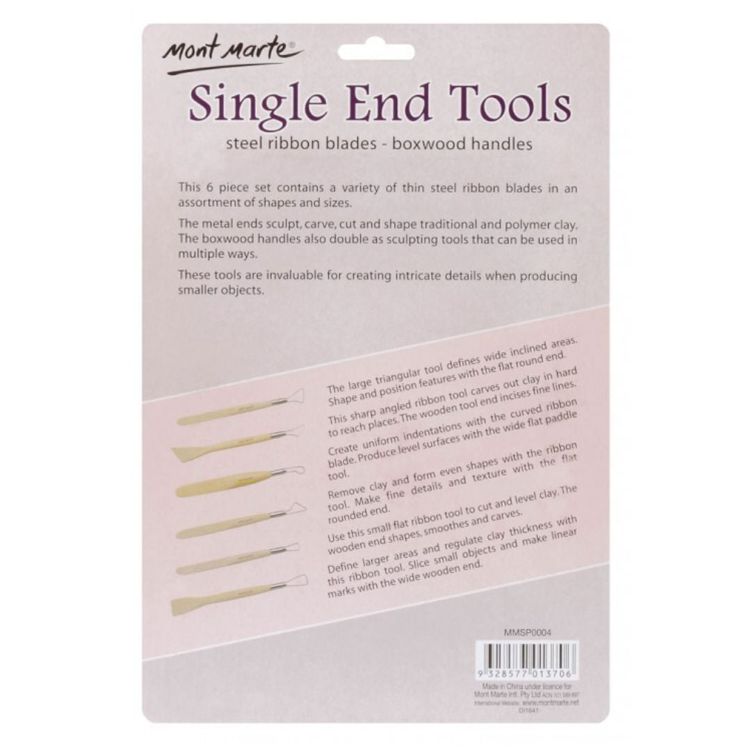 Mont Marte Single End Tools, 6-Pieces, MMSP0004