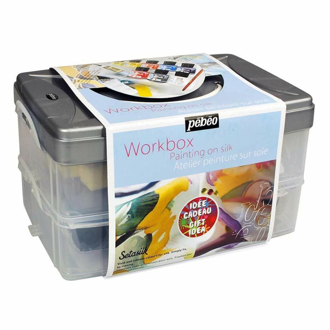 Pebeo Setasilk Work Box Set, 10×45ml, 758407