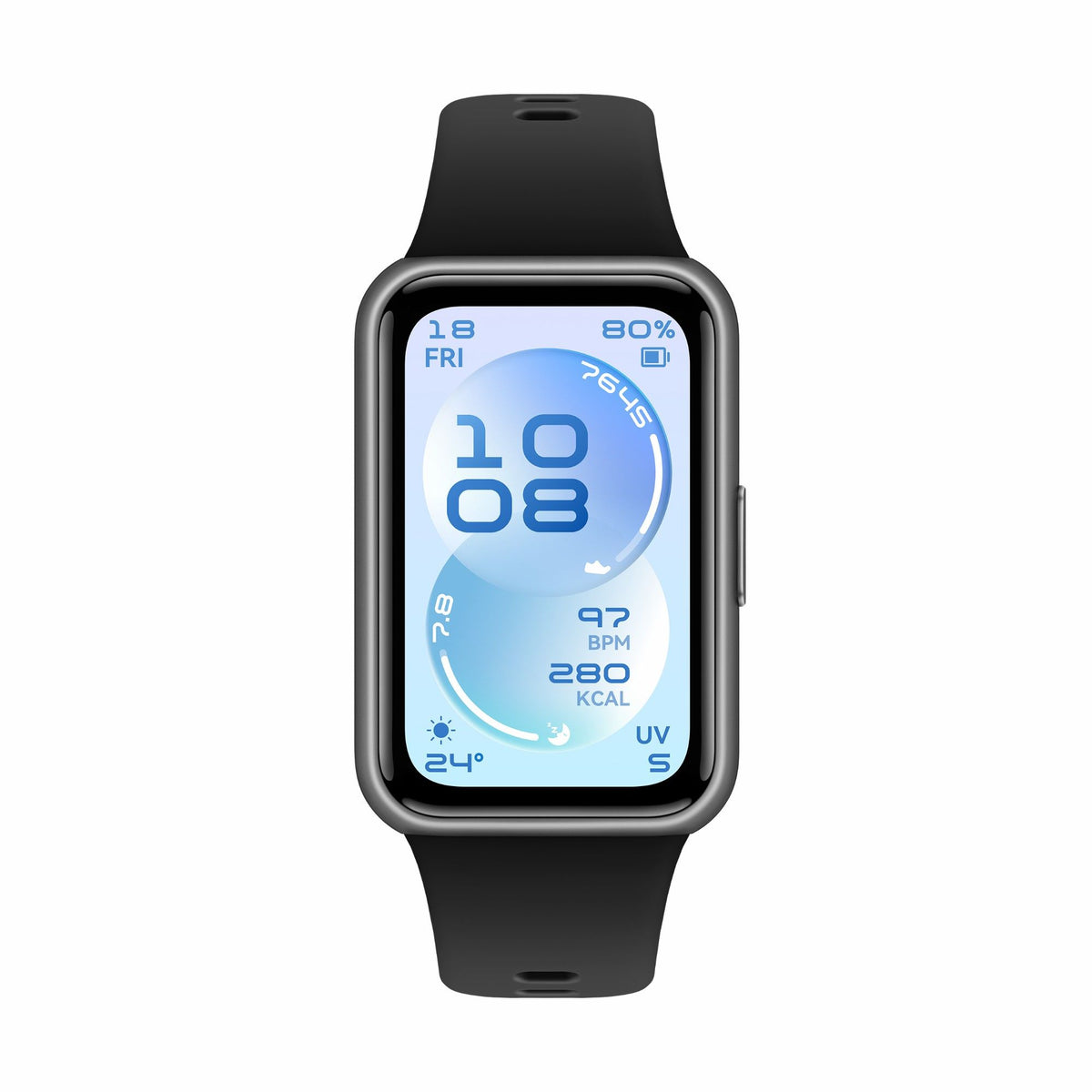 HUAWEI Band 11 Smart Fitness Band, Durable Polymer Case with Fluoroelastomer Strap